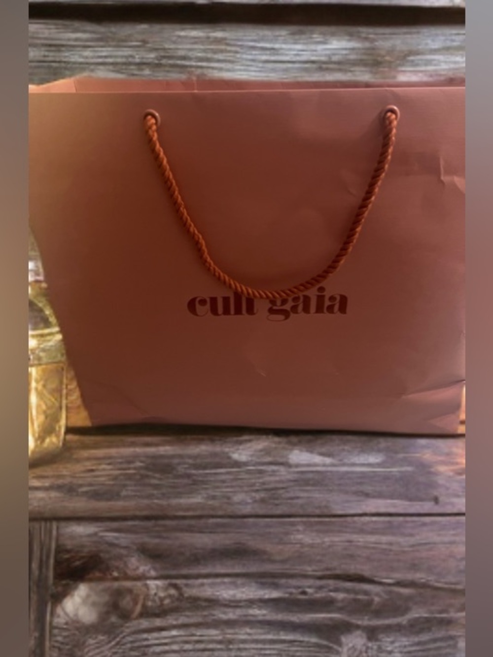 cult gaia men's rose-tinted rope-handle tote